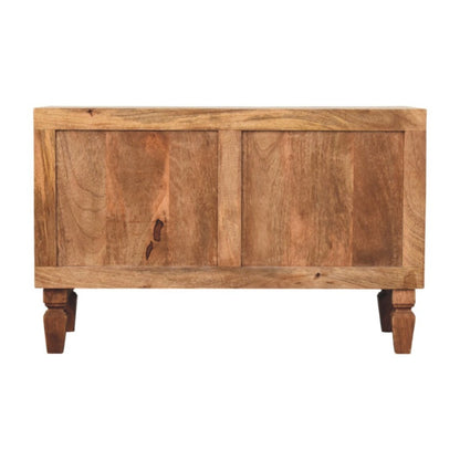 Cadiz Carved Entryway Shoe Cabinet