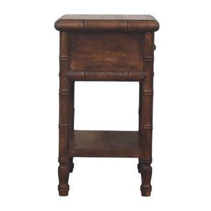 Bamboo-Carved Bedside Table